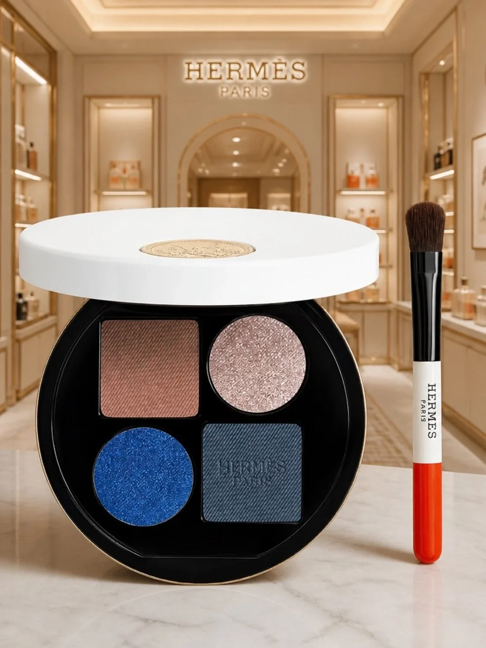 H E R M E S Eye shadow quartet refill, Ombres Marines- EXCLUSIVE
